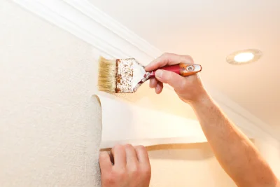 Pose de papier peint à Mantilly — revêtements muraux et toiles de verre